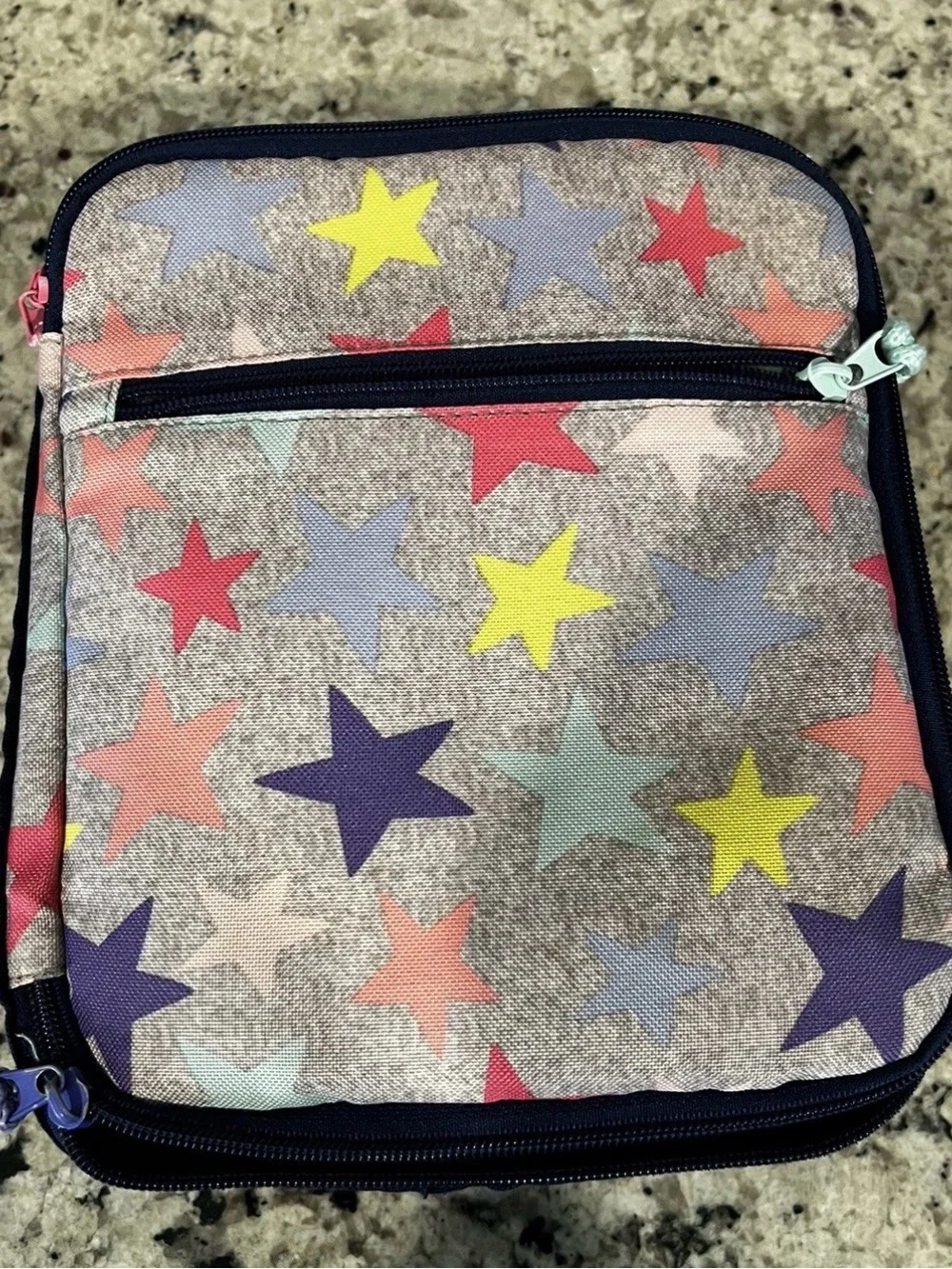 Target Star Print Insulated Lunch Tote w/ Mesh Pocket Side. Zip Closure.